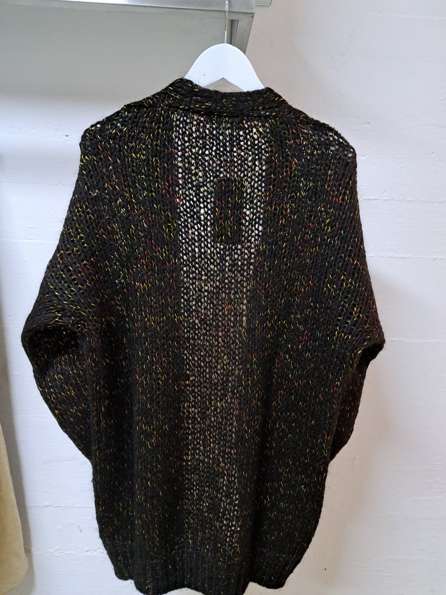 Lang Vest Estela Zwart Gemêleerd