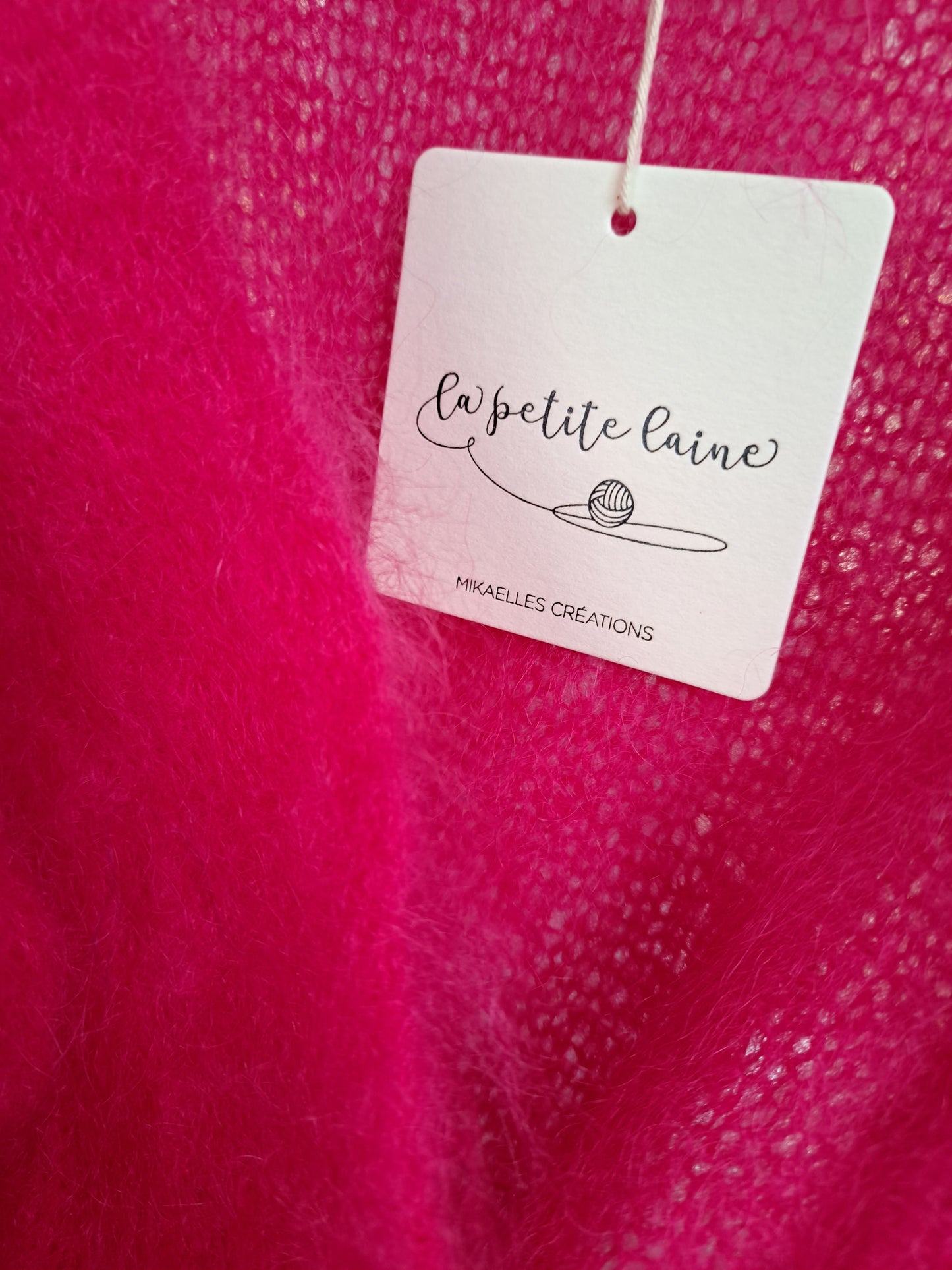 Mika Elles La Petite Laine Mohair trui Fuchsia