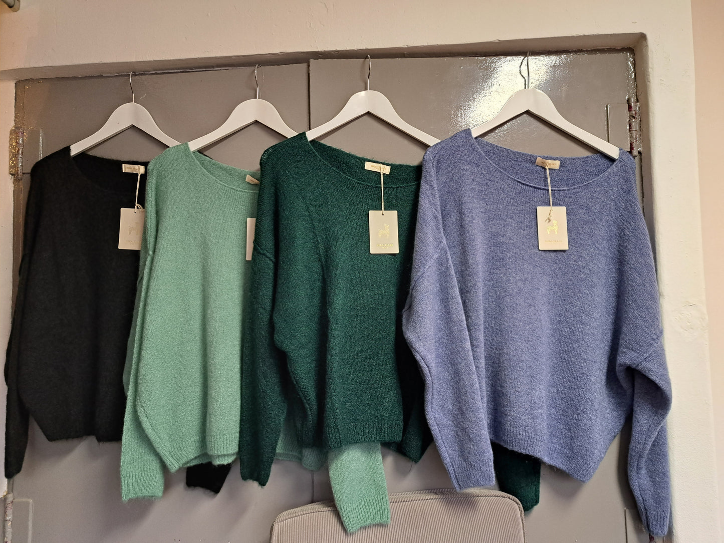 Alexandre Laurent Paris Viscose Trui Pofmouw Zwart