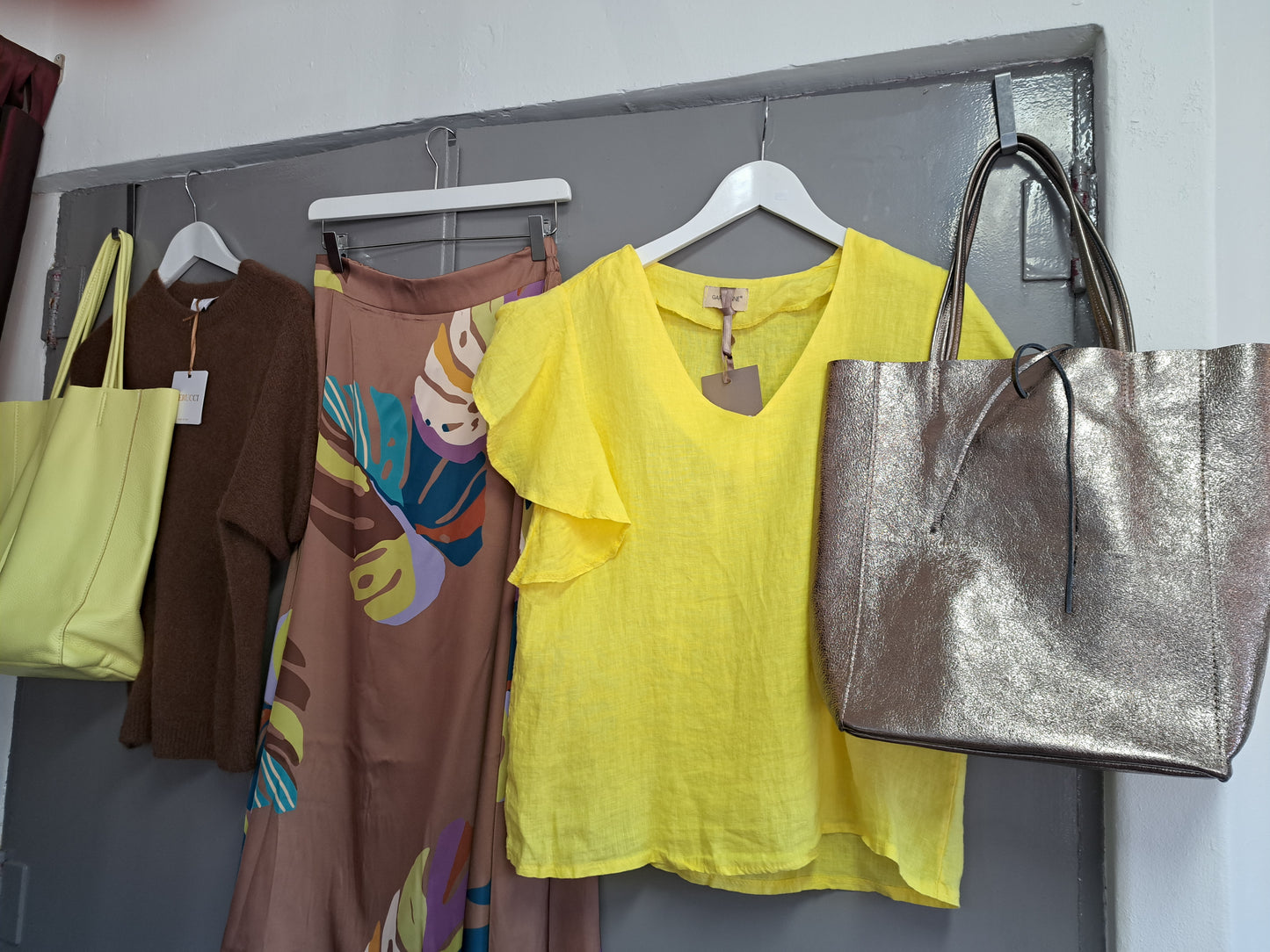 Garconne Linen Blouse Yellow