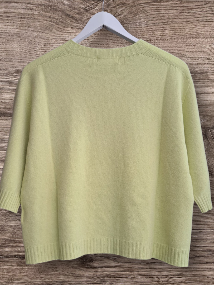 Alexandre Laurent Basic Viscose Trui 3/4 mouwen Mellow