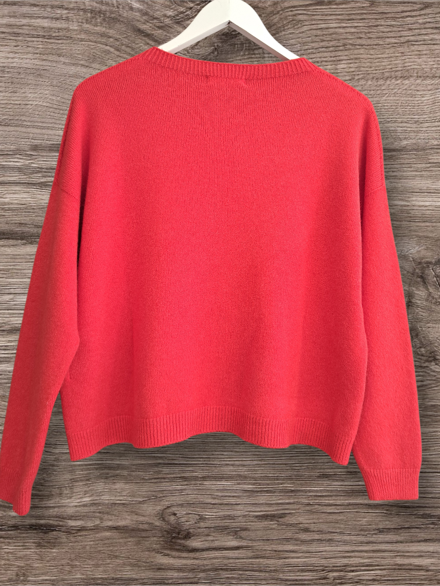 Alexandre Laurent Paris Basic Viscose Trui Red