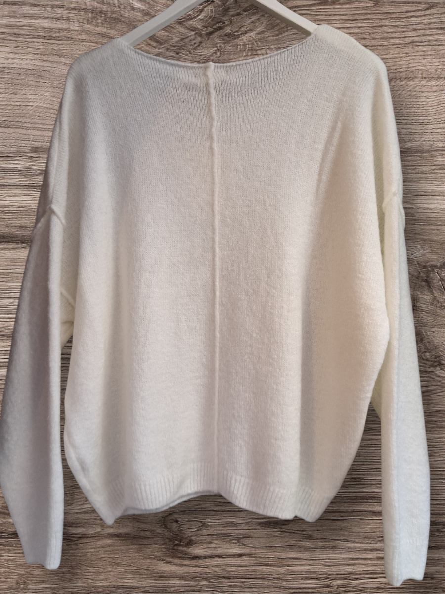 Mika Elles Mohair Trui Bianco