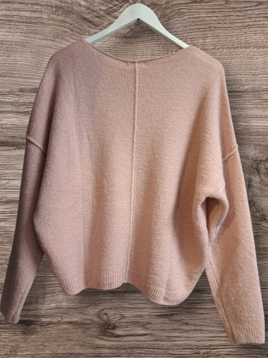 Mika Elles Mohair Trui Rosa