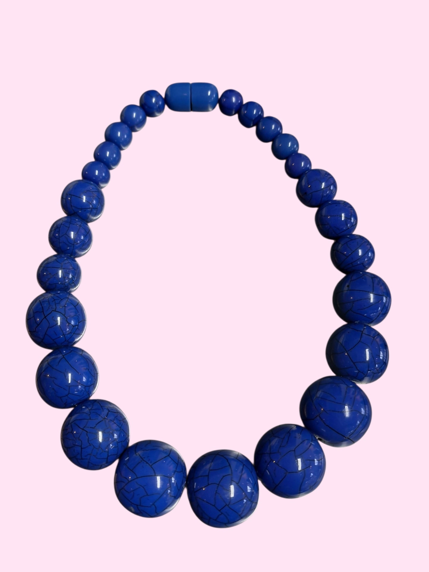 Resin ketting Mona blauw