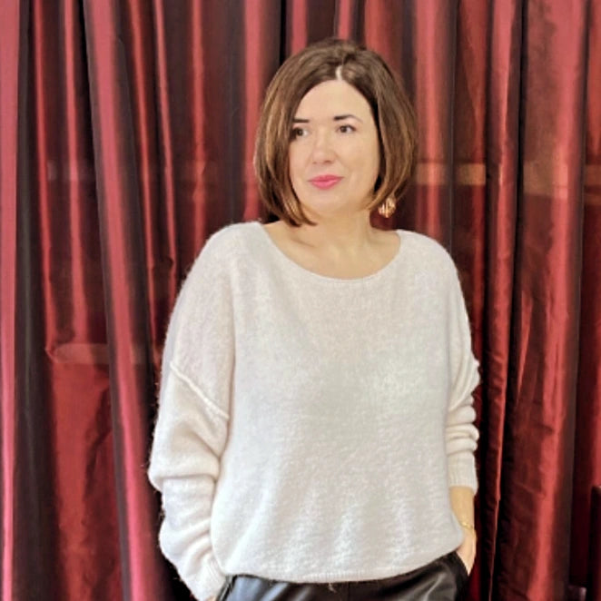 Mika Elles Mohair Trui Bianco