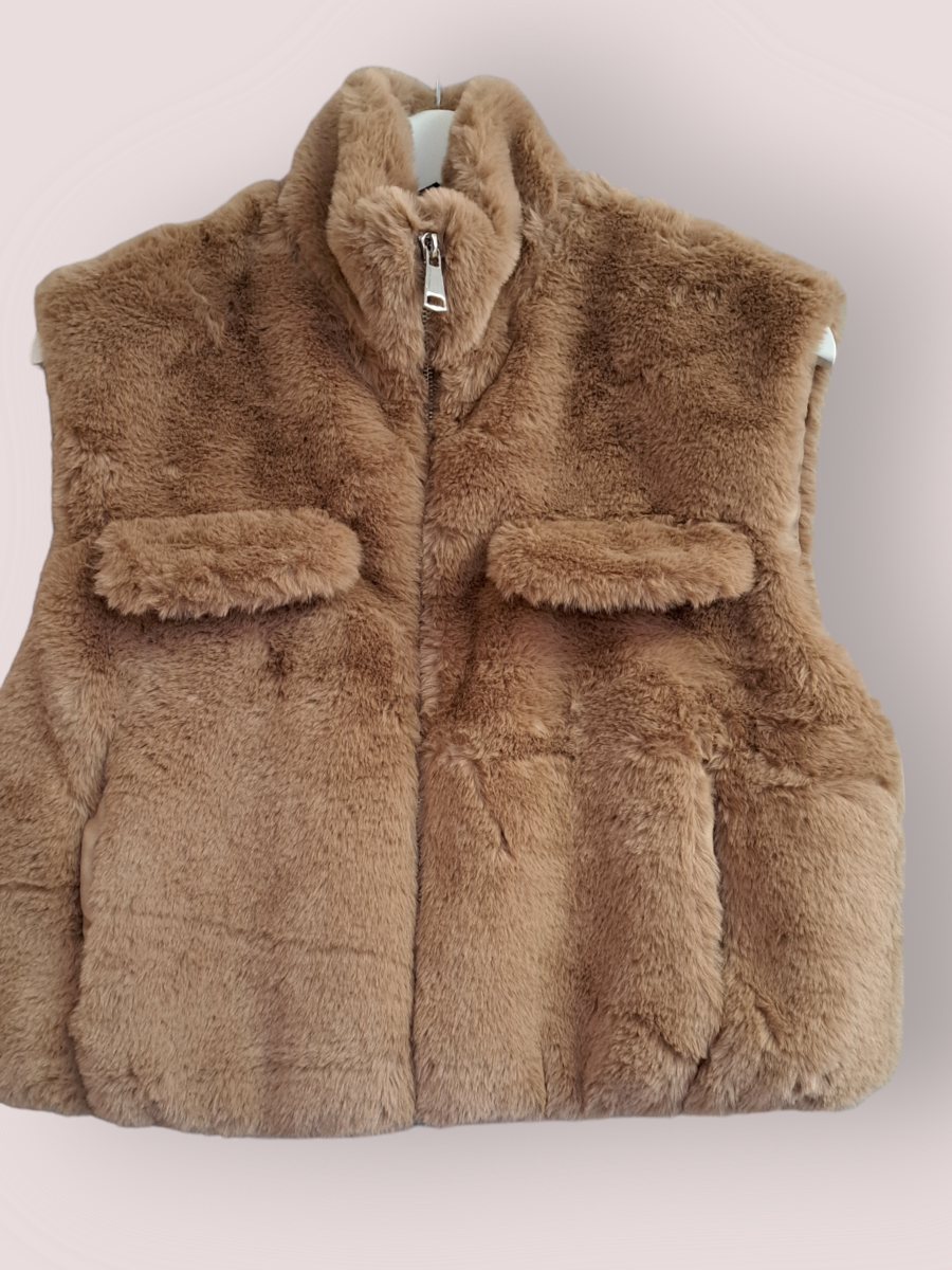 Teddy bodywarmer taupe