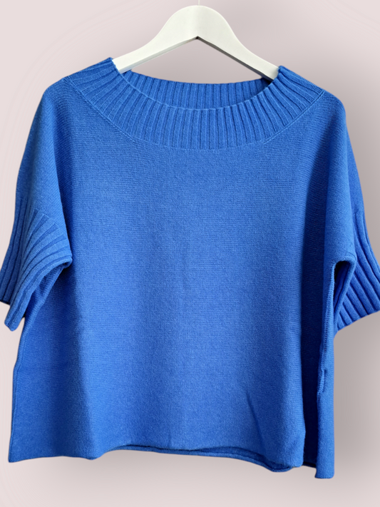 Alexandre Laurent Viscose Wide Trui Blauw