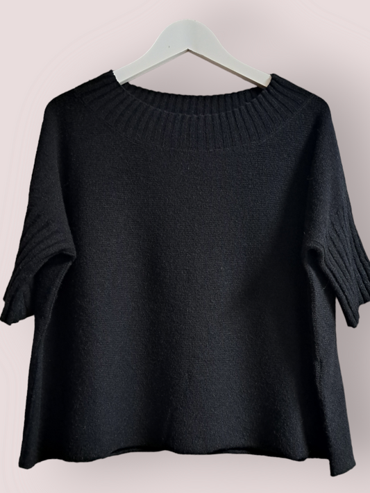 Alexandre Laurent Viscose Trui 3/4 Black