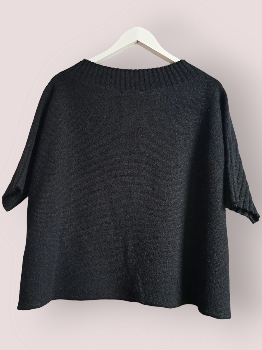Alexandre Laurent Viscose Trui 3/4 Black