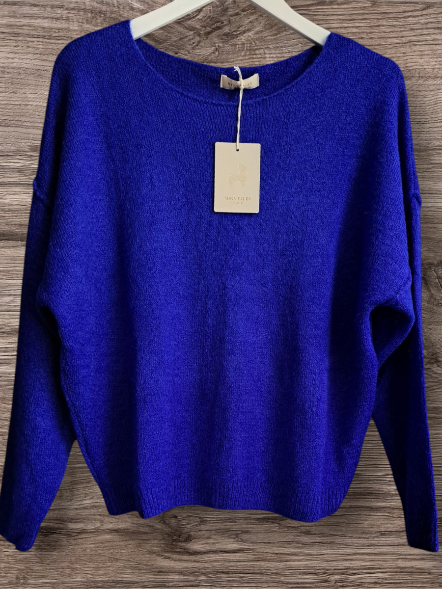 Mika Elles Paris Mohair Trui Cobalt
