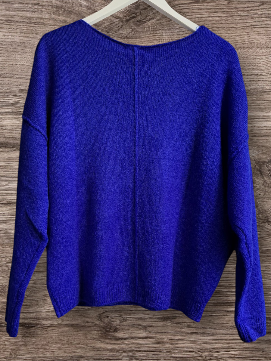 Mika Elles Paris Mohair Trui Cobalt