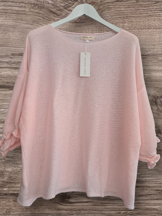 Alexandre Laurent Cotton Trui Licht Rose