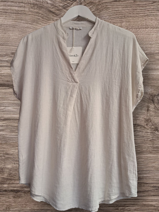 Lea linen blouse offwhite