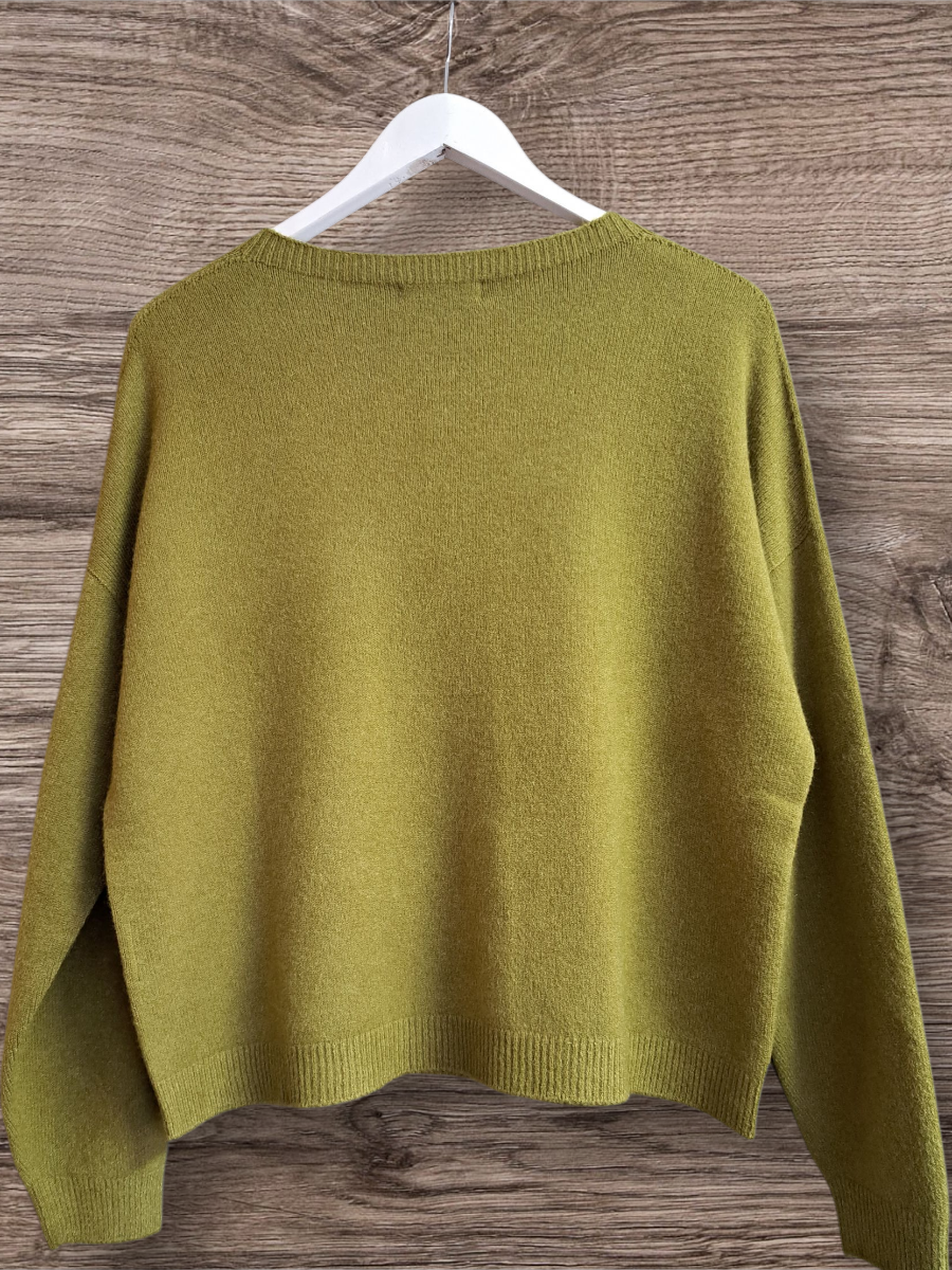 Alexandre Laurent Paris Viscose Trui Olive