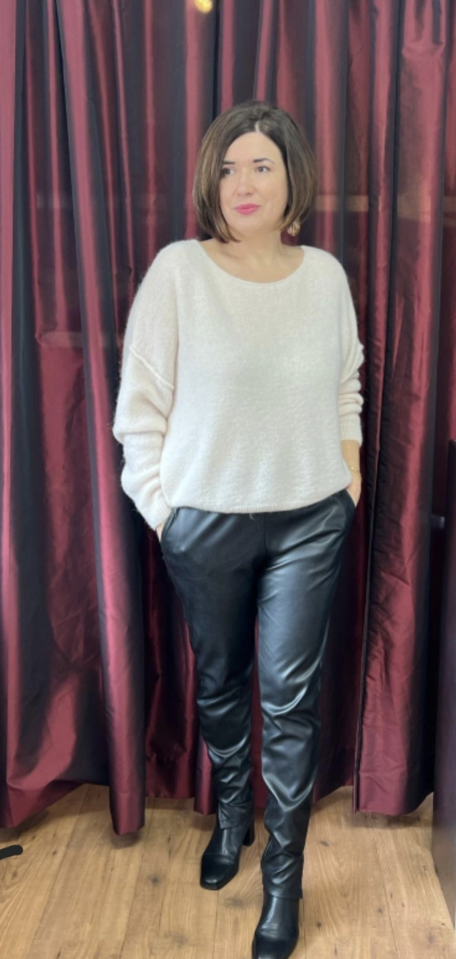 Mika Elles Mohair Trui Biscotto