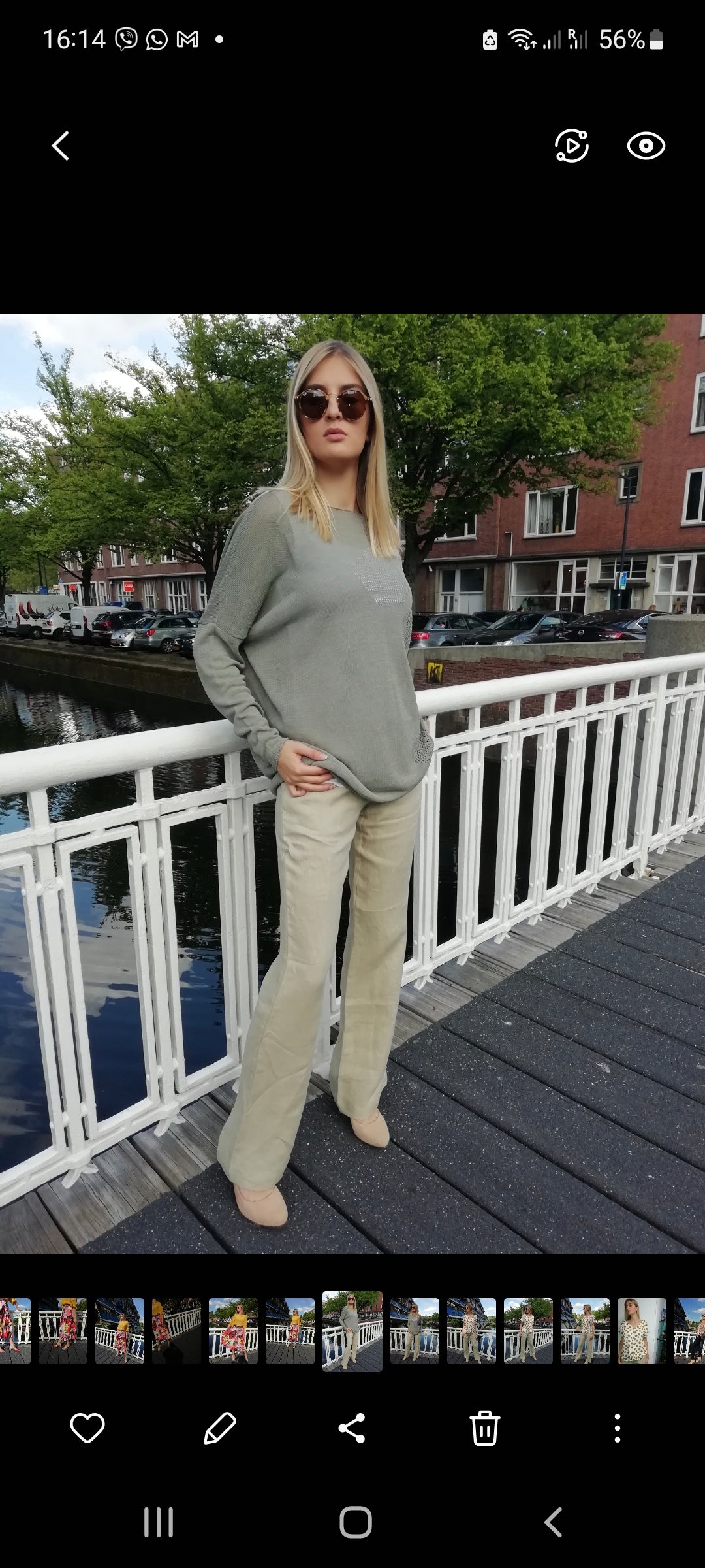 Sarah Pacini Linnen Broek