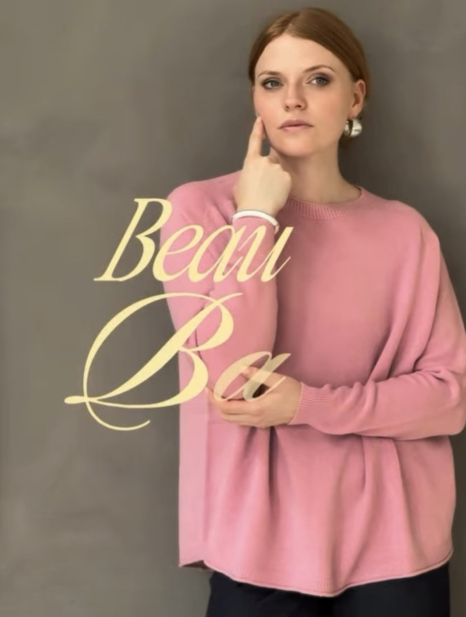 Alexandre Laurent Paris Oversized Viscose Trui Oud Rose