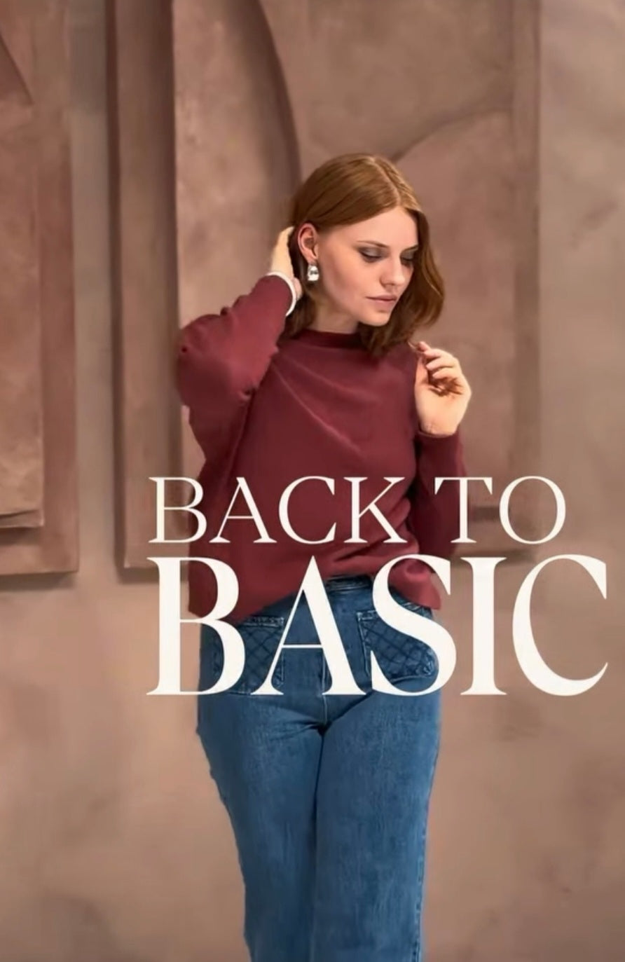 Alexandre Laurent Paris Basic Viscose Trui Petrol Blue 8824