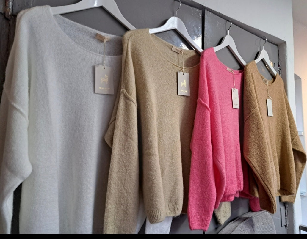 Mika Elles Mohair Trui Biscotto