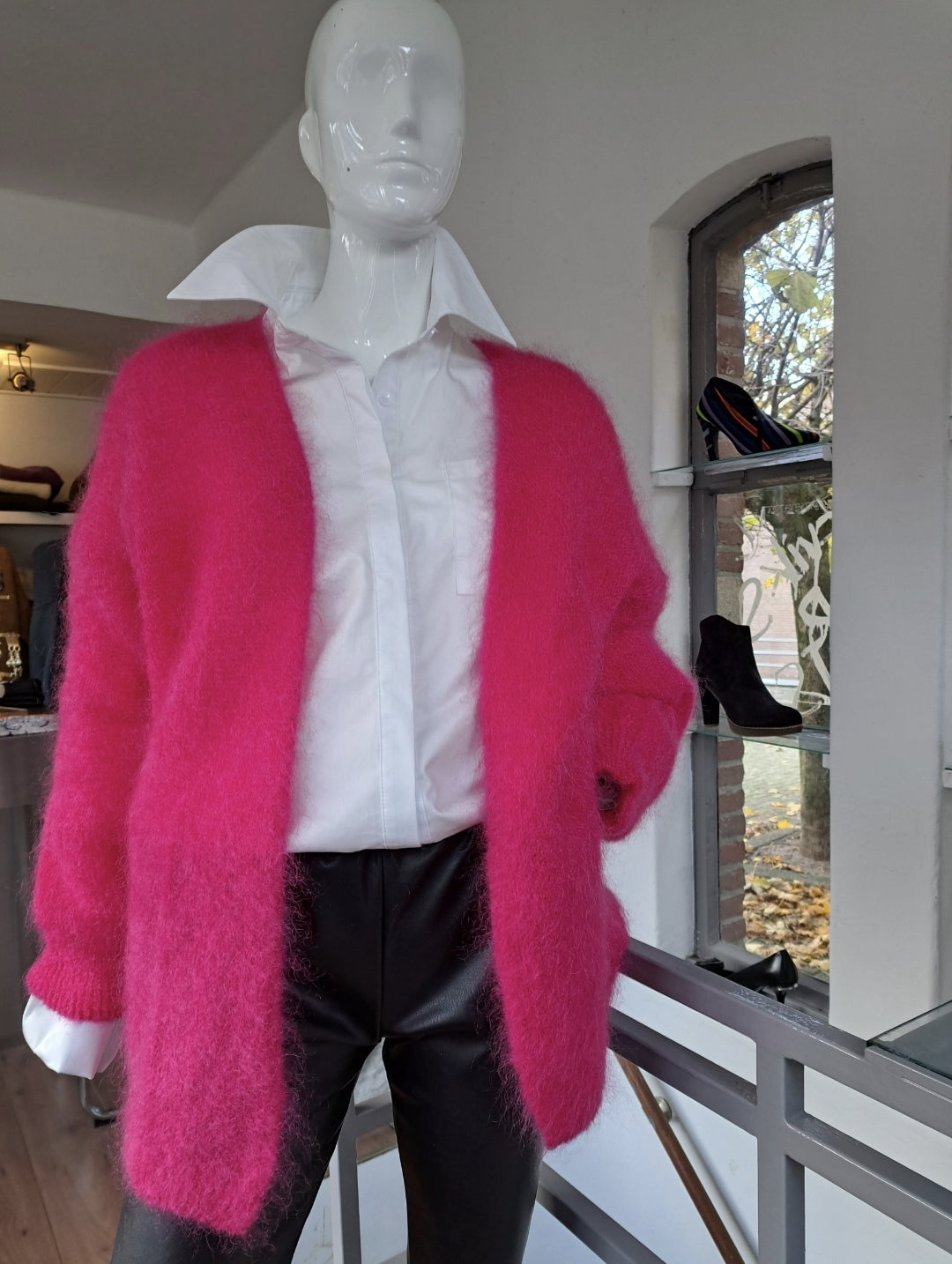 Mika Elles La Petite Laine Mohair sweater Fuchsia