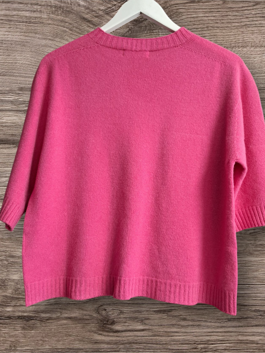 Alexandre Laurent Viscose Trui 3/4 Fuchsia