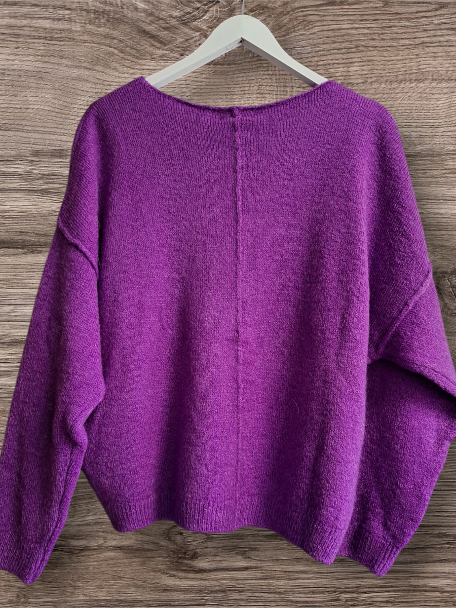 Mika Elles Mohair Trui Violla