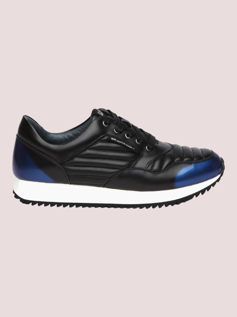 United Nude Runner Black Blue Steel sneaker