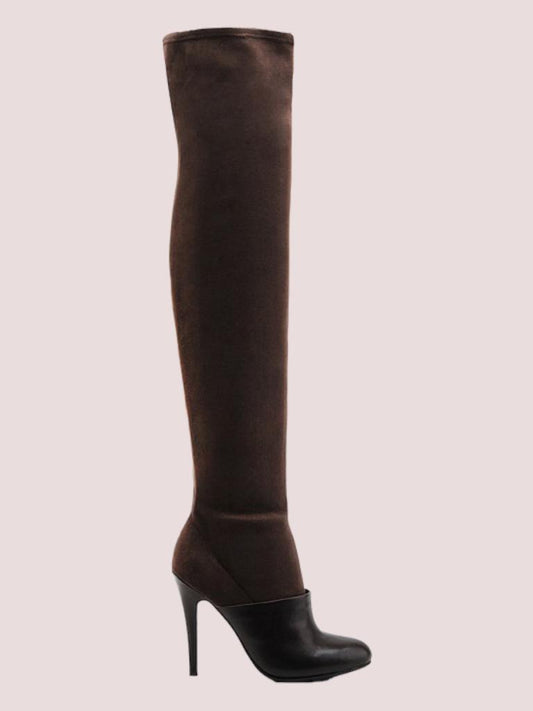 United nude Boot in Boot Thigh Hi dark brown