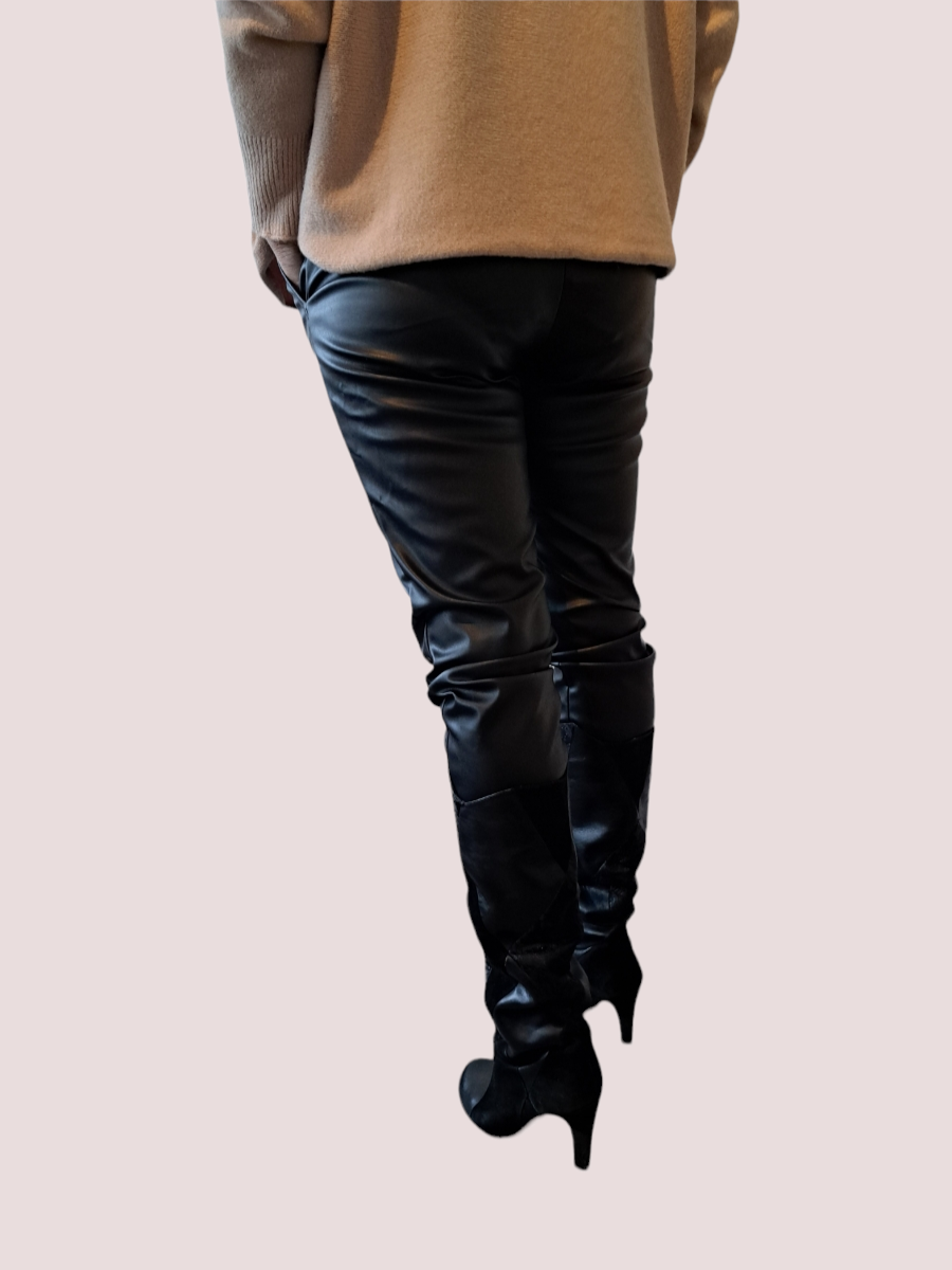 Pleather Pants Black