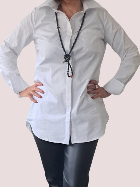 Cotton shirt / blouse White