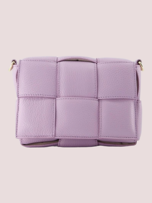 Jess Classic Grain Crossbody Tas Lila