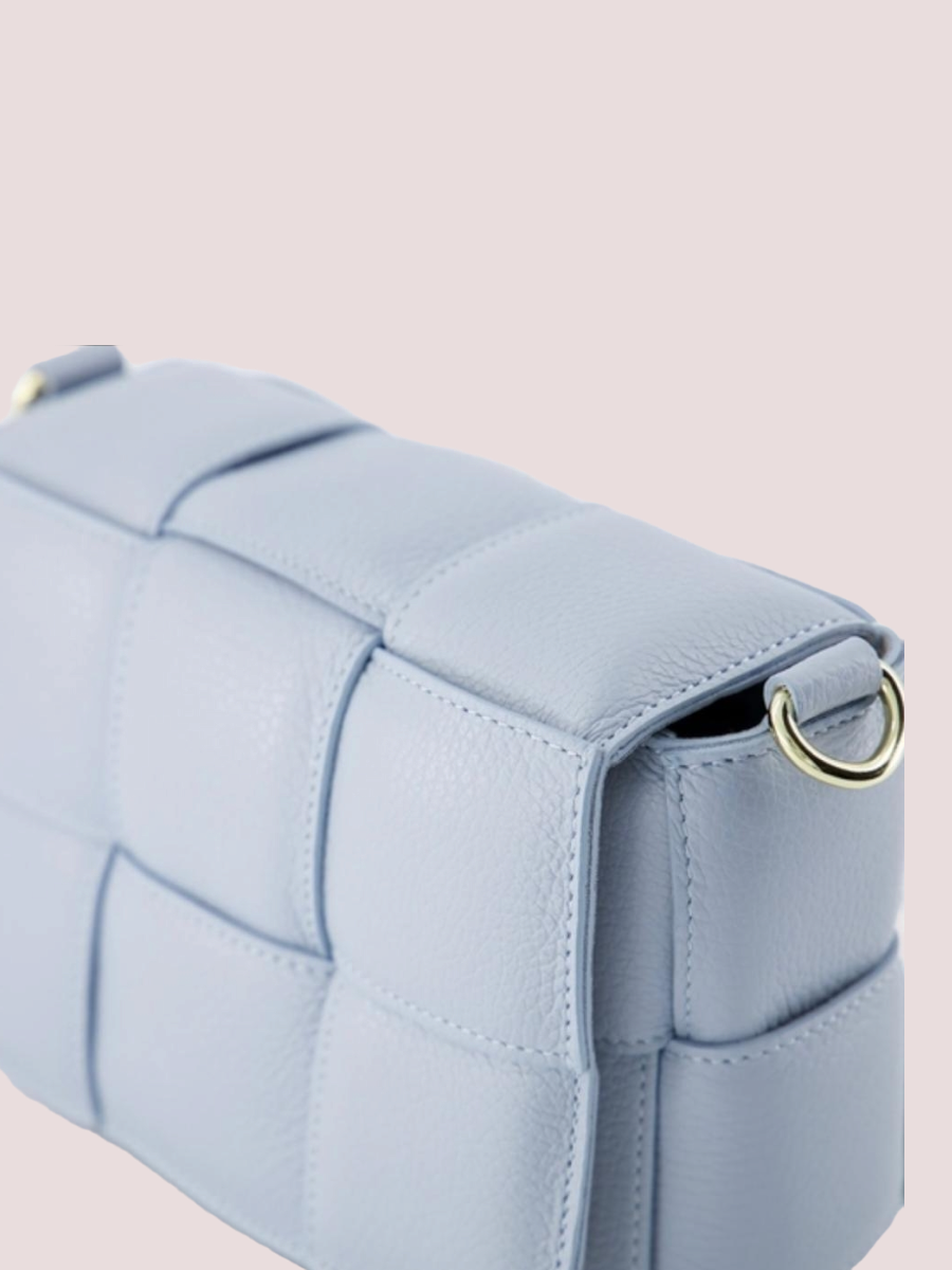Jess Classic Grain Crossbody Tas Blauw