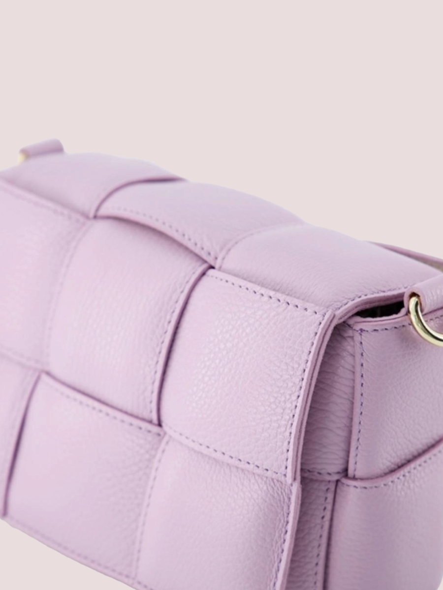 Jess Classic Grain Crossbody Tas Lila