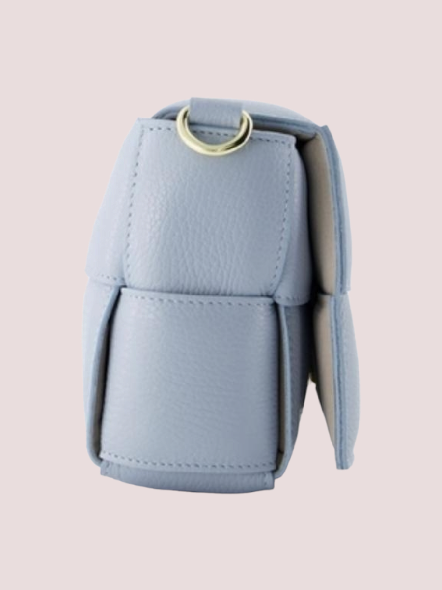 Jess Classic Grain Crossbody Tas Blauw