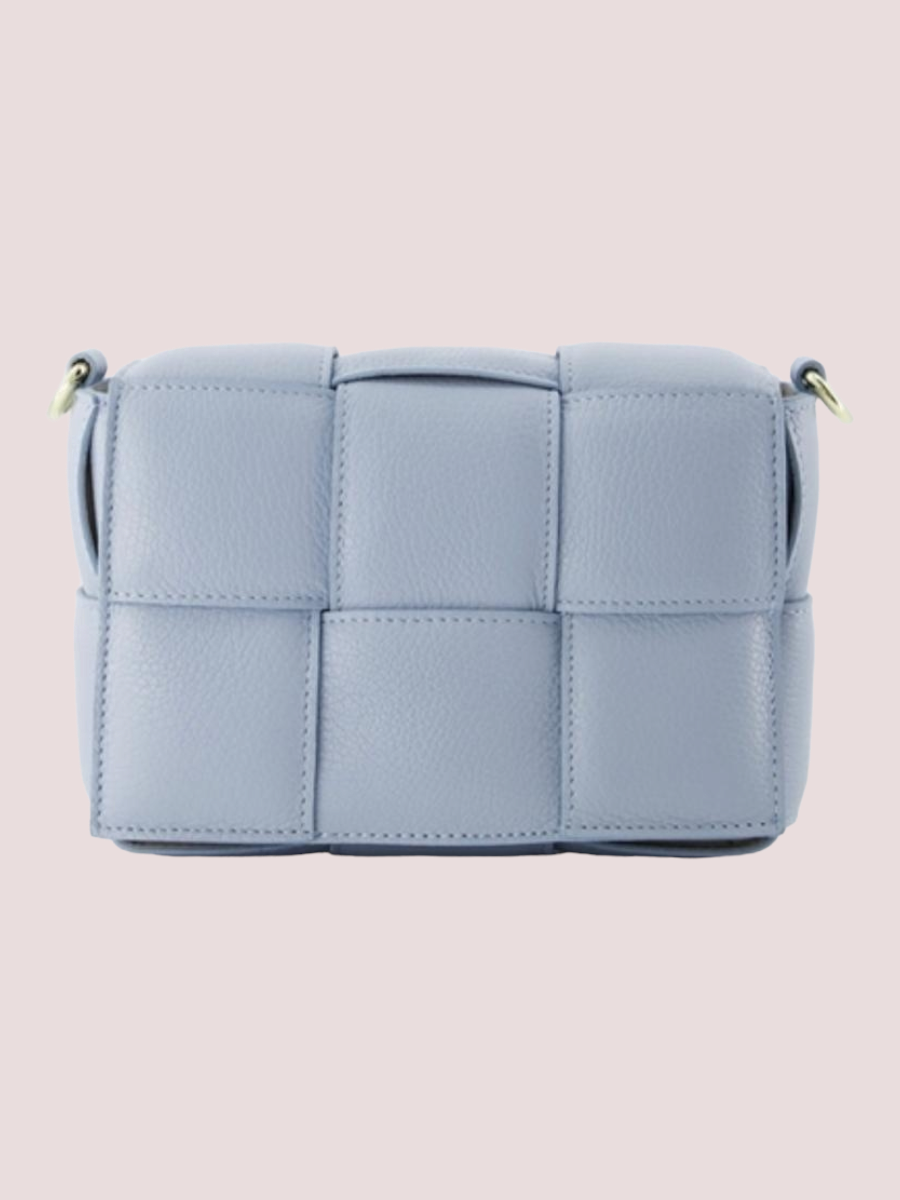 Jess Classic Grain Crossbody Tas Blauw