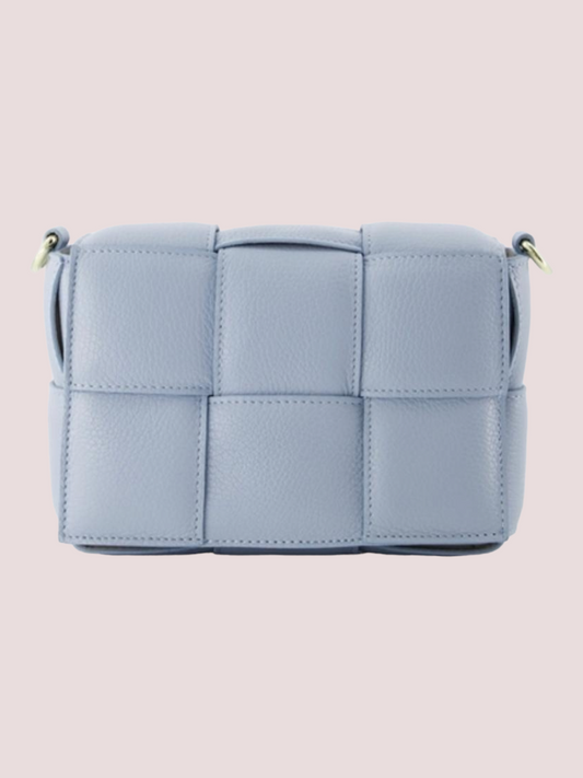 Jess Classic Grain Crossbody Bag Blue