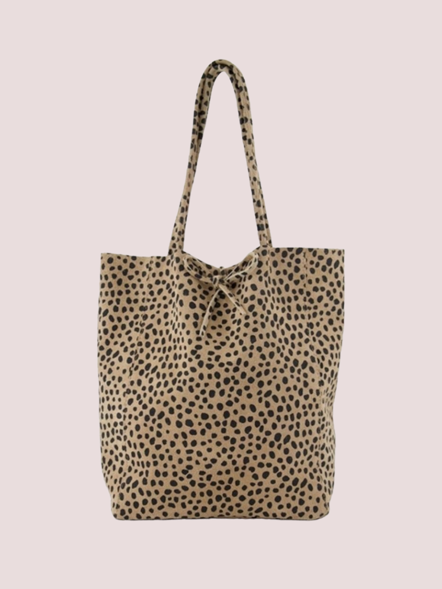 Mia Suede Schouder tas Cheetah