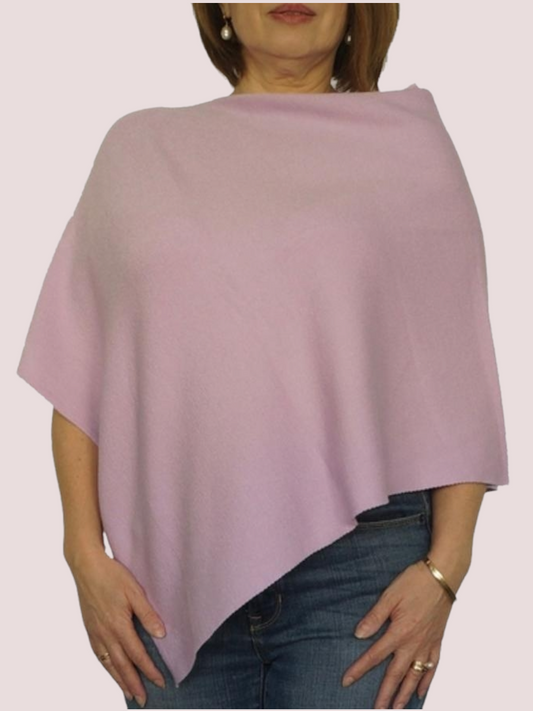 Lydia Viscose Poncho Lilac