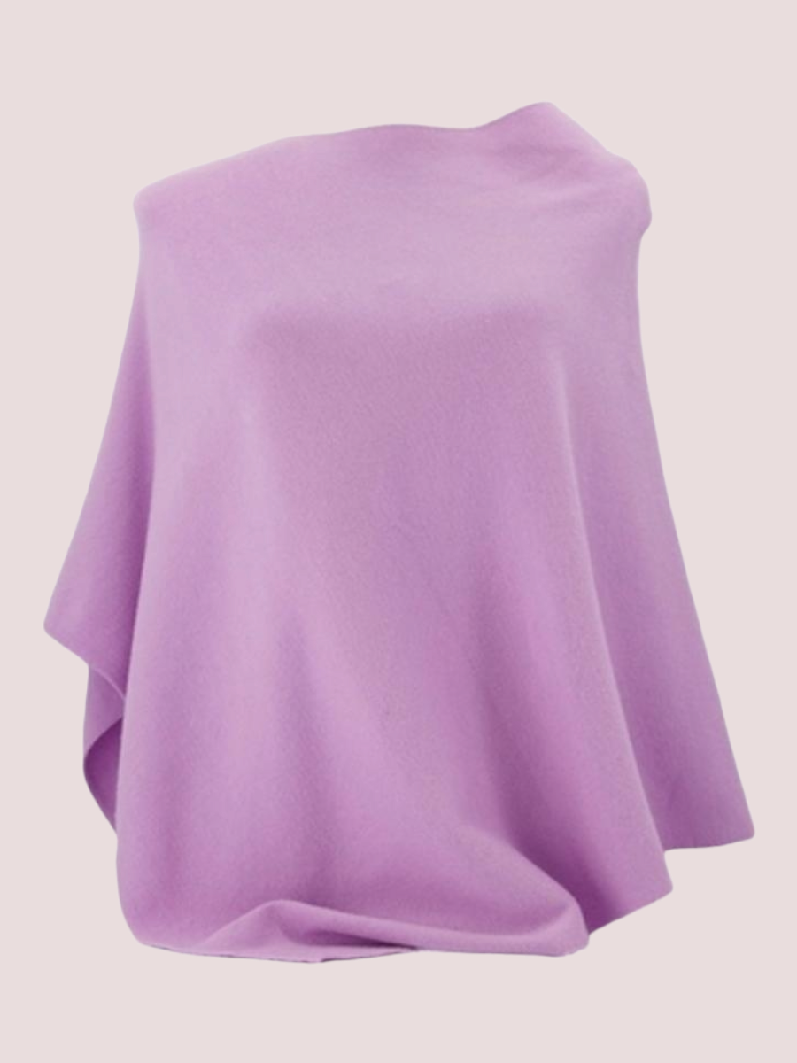 Lydia Viscose Poncho Lilac