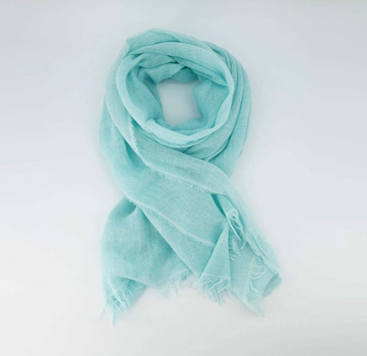 Melody Plain Scarf Light Blue
