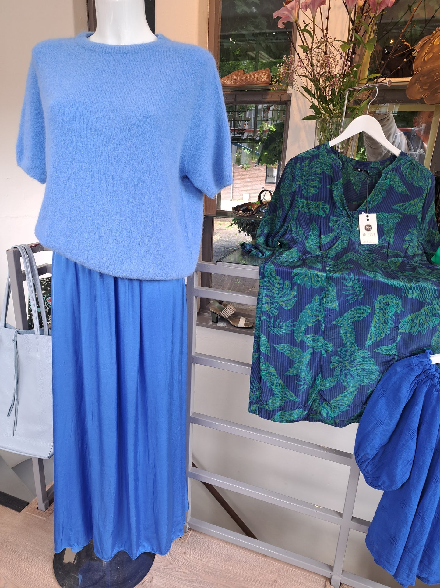 Mia lange rok Blauw