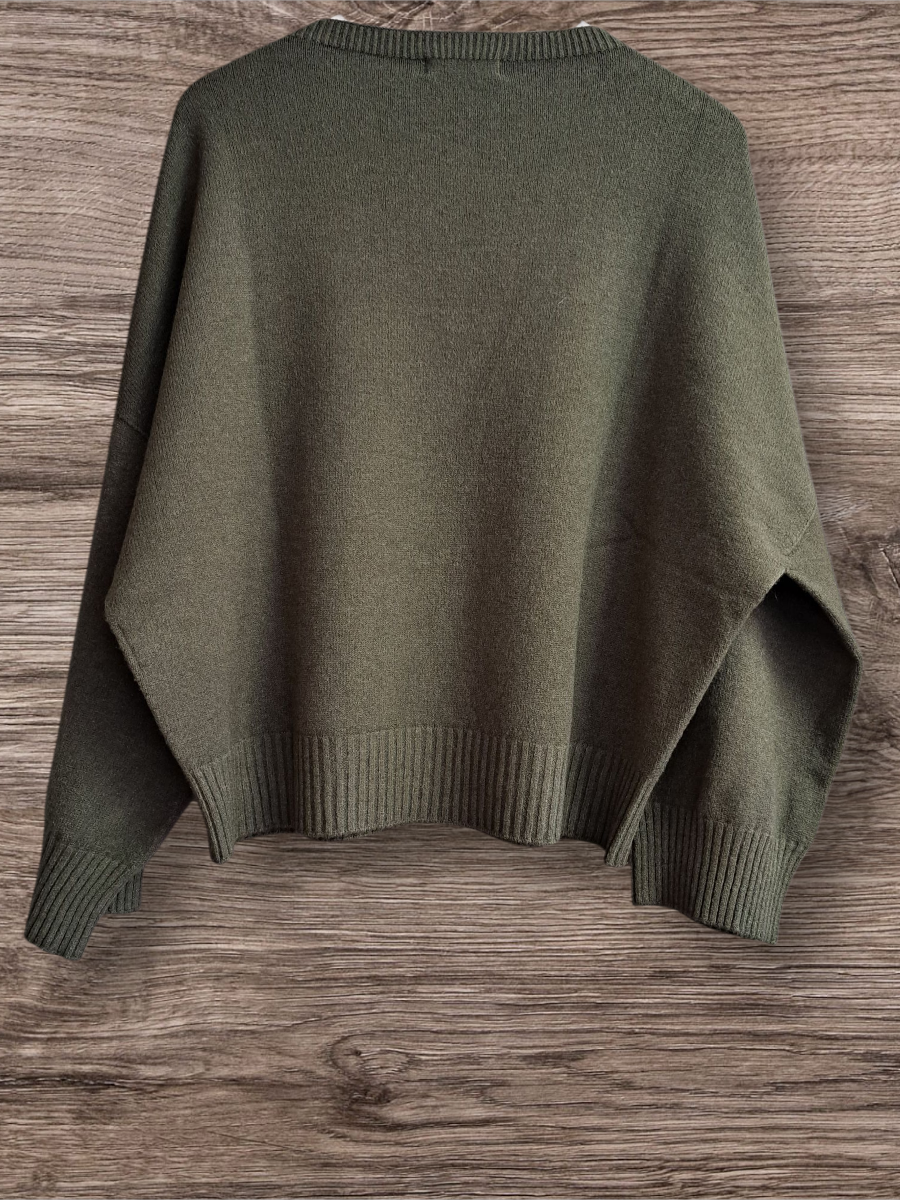 Alexandre Laurent  Oversized Sweater Army green