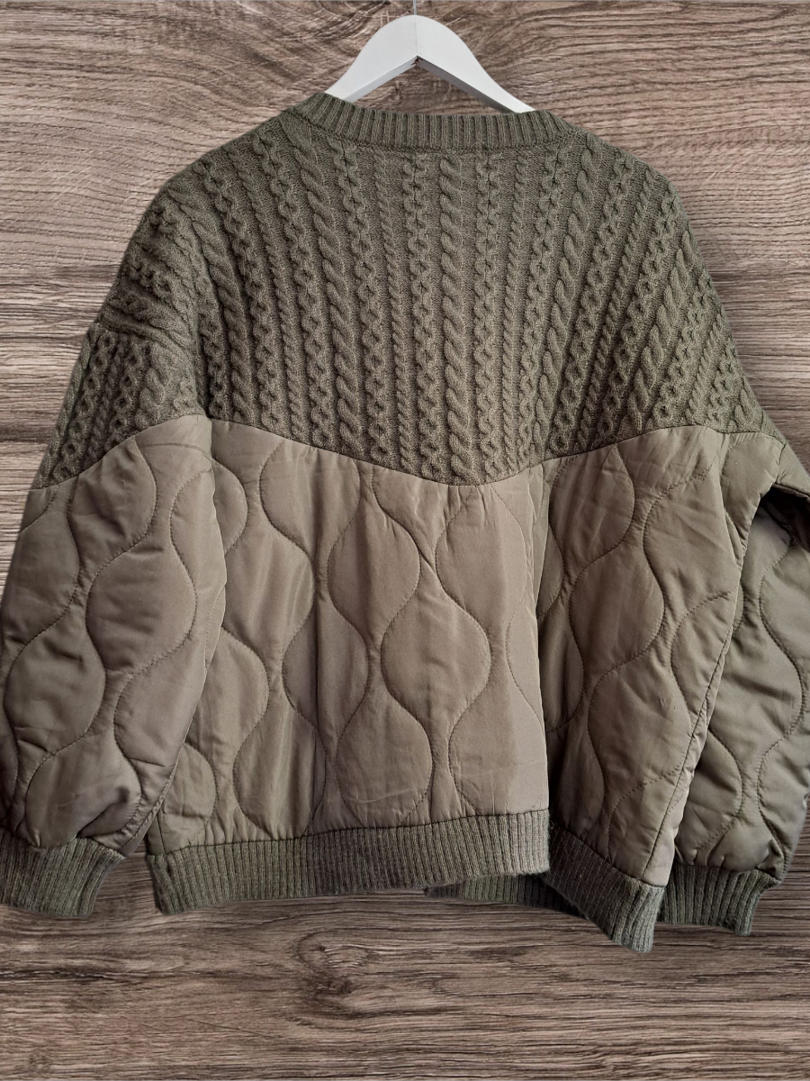 Oversized jacket army green