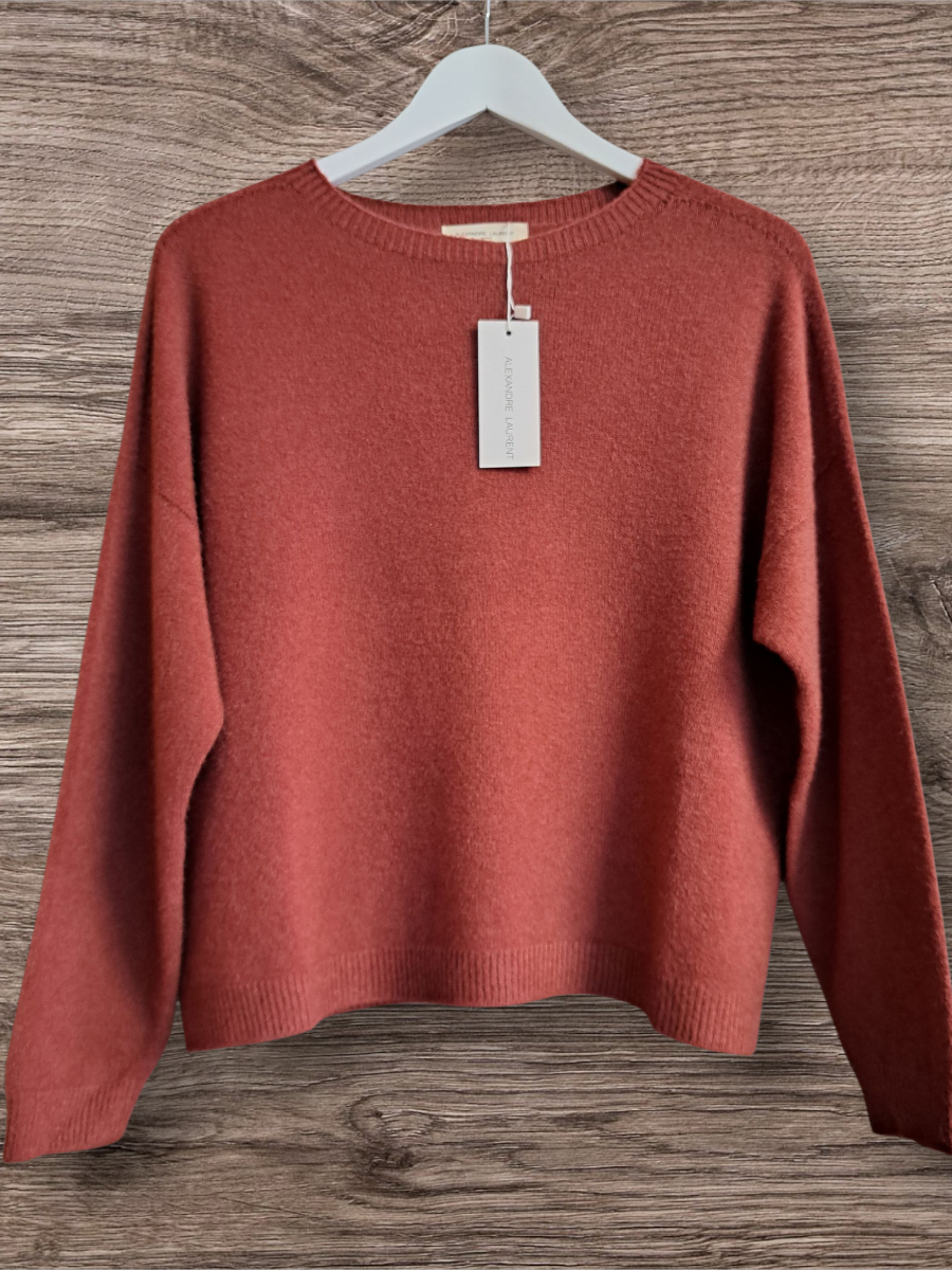 Alexandre Laurent Paris Viscose Trui Brick