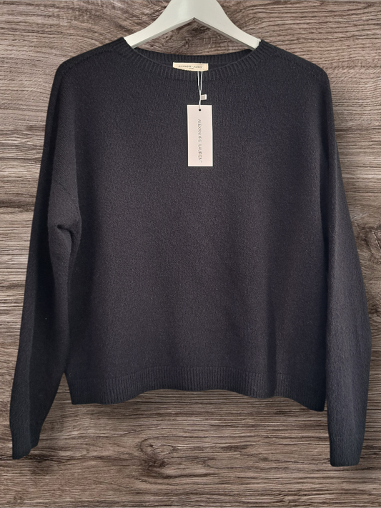 Alexandre Laurent Paris Basic Viscose Trui Black 8824