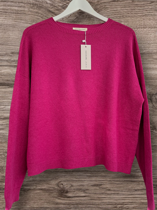 Alexandre Laurent Paris Basic Viscose Trui Fuchsia 8824