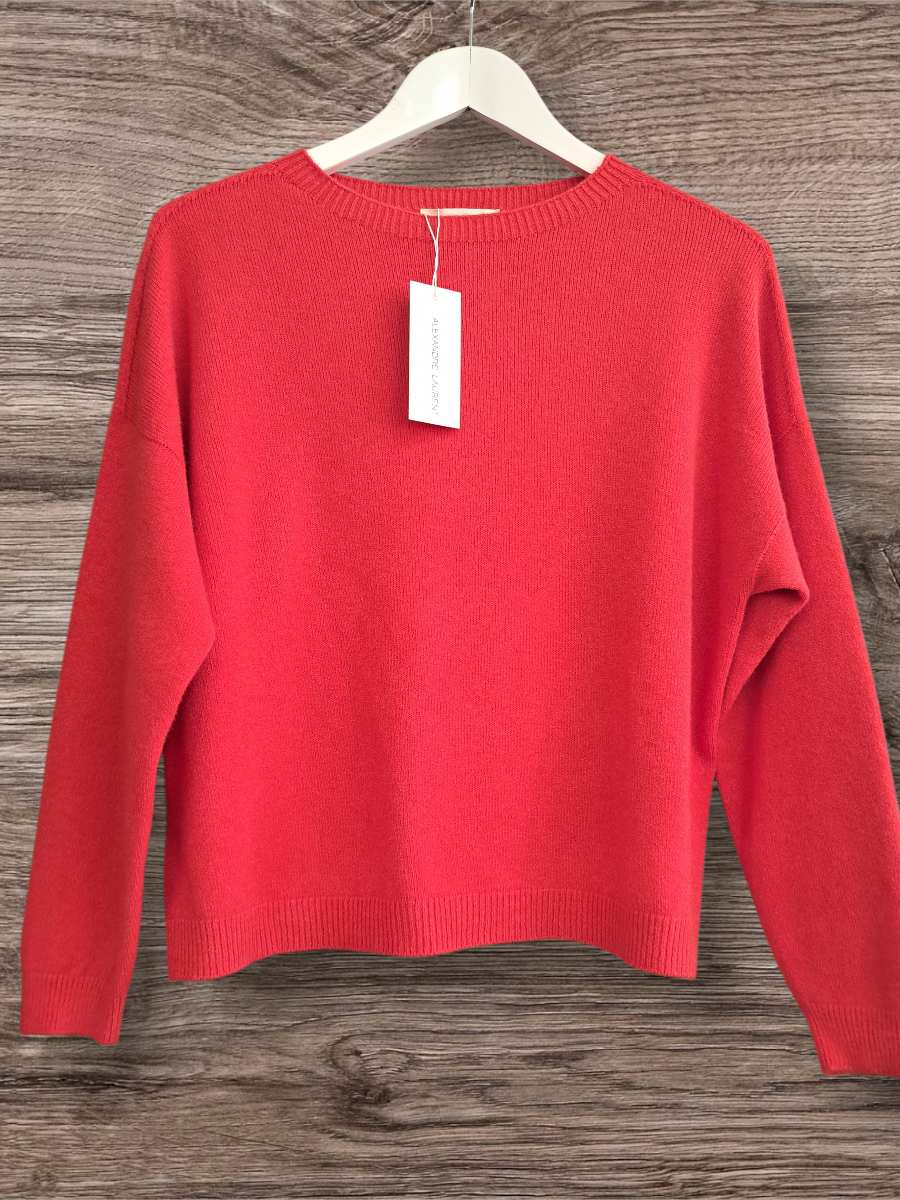 Alexandre Laurent Paris Basic Viscose Trui Red