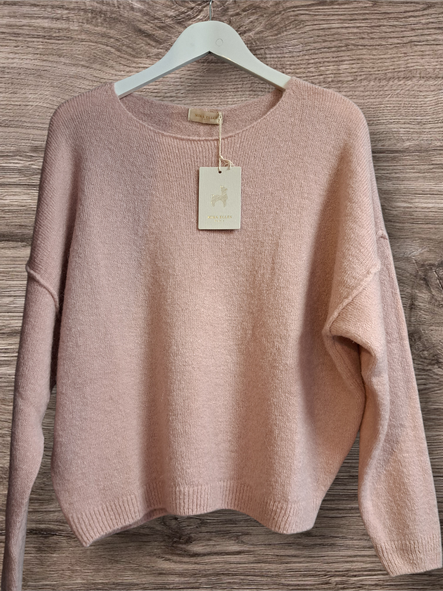 Mika Elles Mohair Trui Rosa