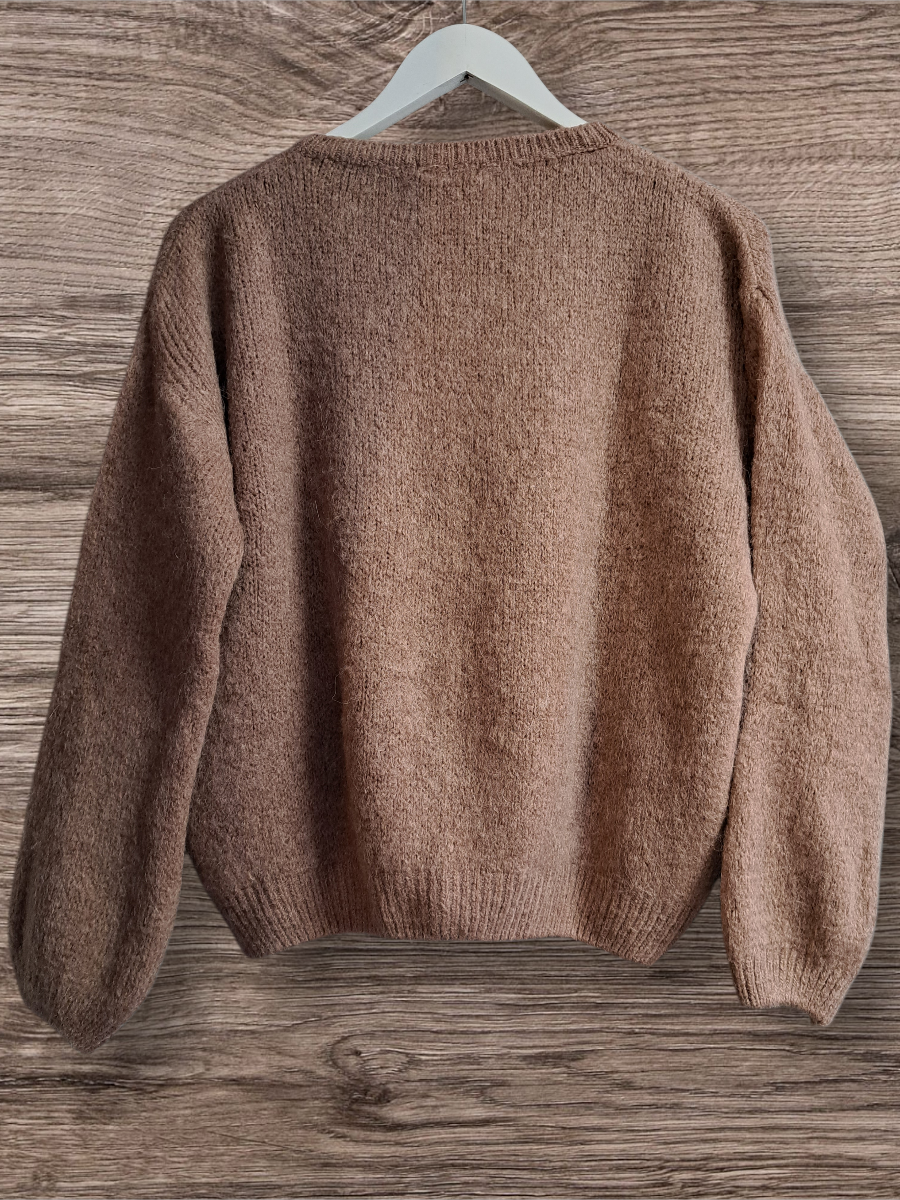 Le Petite chic Alpaca Vest Light Brown 2656